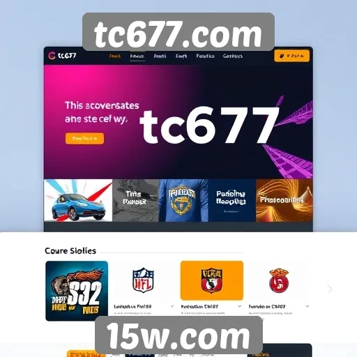 Análise da interface do site tc677.com